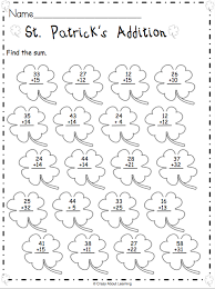 Free 1st Grade Math Worksheet St Patrick S Addition Madebyteachers 1st Grade Math Worksheets First Grade Worksheets Free Math Worksheets