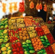Fruit And Vegetable Stand At Outdoor Market Near Graskop South Africa Stock Photos Vegetable Stand Outdoor Market Fruit