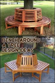 Bench Around A Tree Bench Around Trees Outdoor Decor Backyard Outdoor Garden Bench