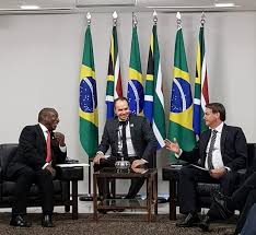 President cyril ramaphosa is expected to address south africans this sunday evening amid the rapid rise president cyril ramaphosa is set to unveil his economic reconstruction and recovery plan on. Bolsonaro Tem Encontro Bilateral Com O Presidente Da Africa Do Sul Cyril Ramaphosa Portugues Brasil