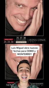 Luis Miguel anuncia nuevas fechas de conciertos en CDMX y Monterrey