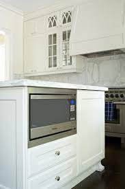 Hide A Clunky Microwave Inside The Kitchen Island Where Visitors Wont See Storage Appliance Ho Kitchen Island Cabinets Microwave In Kitchen Kitchen Design