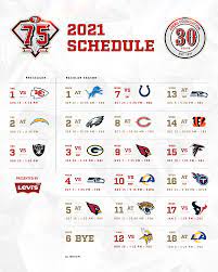 The 49ers schedule is typically released in april. 49ers Schedule San Francisco 49ers 49ers Com