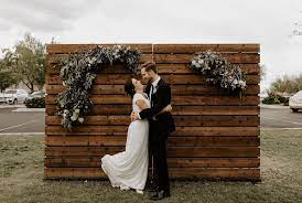 Pallet Wall Backdrop Rental Wood N Crate Designs Wood Backdrop Wedding Wedding Photo Walls Pallet Wedding
