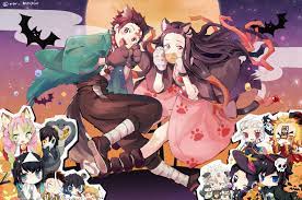 Download 2953x1954 Kamado Nezuko Kamado Tanjirou Hashibira Inosuke Tomioka Giyuu Kimetsu No Yaiba Wallpapers Wallpapermai Anime Images Slayer Anime Anime