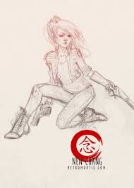 Change anything related to a level / stage in resident evil 4? Claire Redfield Resident Evil In Nen Chang S Graphite Comic Art Gallery Room