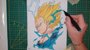 Tuto Comment Dessiner Vegeta Ssj2 Dragon Ball Z Dragon Ball Dragon