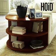 Round bookshelf storage shelves furniture outdoor decor outdoor furniture home decor entryway tables decor bookshelves. Redon Semi Circle Side Table Hoid Pk