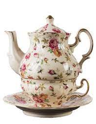 Elizabeth Park Chintz Tea For One Rose Print Tea Set Tea Pots Vintage Tea Sets Vintage Tea Cups Vintage