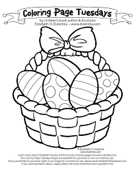 A wonderful surprise on easter filled with eggs, toys, and candy that kids love. Easter Basket Coloring Pages Part 3