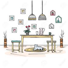 Check out the ultimate list of boho dorm decor essentials to create the coziest room on campus. Sketch Dining Room In Boho Style Furniture And Many Different Royalty Free Cliparts Vectors And Stock Illustration Image 141086459