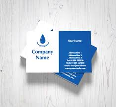 Business cards for plumbers, pipefitters, steamfitters, pipelayers. Blue Plumbing Business Cards Customise Online Plus Free Delivery Putty Print