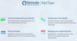 mychart methodisthealthsystem org methodist health system