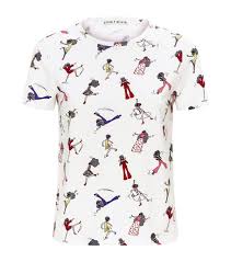 $395.00 40% off (4) free delivery. Alice And Olivia Rylan Graphic Print Cotton Jersey T Shirt In Dancing Stace Modesens