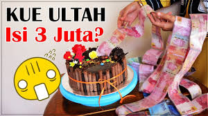 Kue ulang tahun hasil kreasinya ini bisa menjadi inovasi terbaru. Diy Kue Ultah Penuh Uang Zaman Now Bikin Sendiri Yuk Youtube