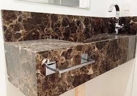 Marmore Marrom Imperador Arrase Na Decoracao Tendencia Marmore Marrom Banheiro Marrom