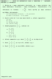 Învaţă online lecţii cu exemple din gimnaziu. Teste Matematica Clasa 6 Semestrul 2 Rapoarte Procente Si Proportii Varianta 1 Math Sheet Music Math Equations