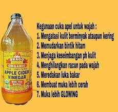 Kandungan asam asetat yang terdapat di dalam cuka sari apel dapat bertindak caranya adalah dengan mengusapkan kulit wajah bermasalah dengan kapas yang telah dibasahi dengan cuka sari apel yang telah diencerkan dengan. Facebook
