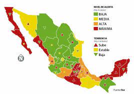 19 estados quedan en verde, 8 en amarillo y 5 en naranja. Gobierno Del Estado De Nayarit
