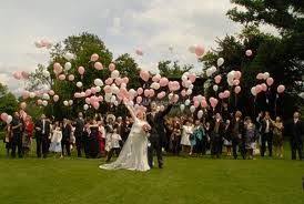 Wedding Exit Ideas Wedding Exits Wedding Balloons Ceremony Big Balloons Wedding