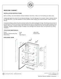 Maybe you would like to learn more about one of these? Medicine Cabinet Installation Instructions Manualzz