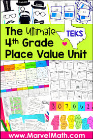 4th Grade Teks Place Value Unit Bundle Place Value 4th