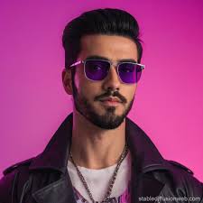 a geeky young man with blonde floppy hair Prompts