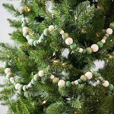 | in my own style. Green Wood Bead Garland Kirklands