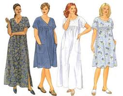 Women S Size Muumuu Dress Sewing Pattern Comfy Loose Fitting Hawaiian House Dresses Butterick Dress Patterns Pattern Dress Women Dress Sewing Patterns