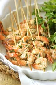 Peel and devein the shrimp, leaving the tails on. Lemon Basil Grilled Shrimp Skewers Grilled Summer Appetizer Jenny Steffens Hobick