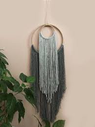 Diy easy macrame wall hanging. Boho Dekor Wanddekoration Grosse Wandbehang Ombre Wandbehang Inneneinrichtungen Bohmische Bo Yarn Wall Hanging Macrame Wall Hanging Diy Wall Hanging Diy