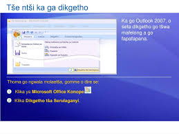 Kalau nama anda yang didaftarkan ialah kassim selamat, maka username anda. Ppt Microsoft Office Outlook 2007 Tlhahlo Powerpoint Presentation Id 981438