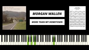 Morgan Wallen More Than My Hometown Piano Tutorial Cover Youtube
