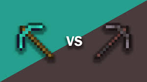 Diamond vs netherite pickaxe obsidian test in minecraft . Diamond Vs Netherite Pickaxe Speed Test Youtube