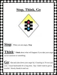 Stop Think Go Character Education Anger Management Activities Anger In Children