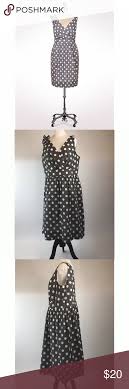 Dressbarn Gray Polka Dot Ruffle Dress Size 16 B10 Size 16 Dresses Ruffle Dress Dress Barn Dresses