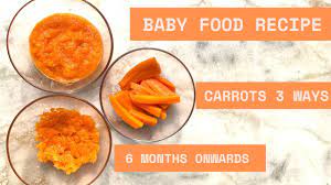 Bring to a boil over high heat until tender, about 15 minutes. Cooking Carrots For Baby 3 Ways Baby Food Recipe Youtube