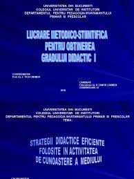 Ipoteza de lucru si obiectivele cercetarii. Lucrare Grad I 2010
