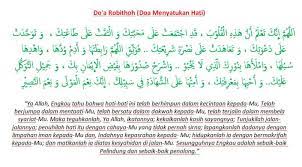 Do A Robithoh Dan Terjemahannya Doa Iman Saudara Kandung