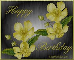 Cheerful bearded man in bed. Happy Birthday Wishes Flowers Gif Asktiming
