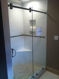 Cost to install a sliding shower door. Frameless Sliding Shower Door 3 8 Clear Glass With Chrome Finished Hardware Frameless Showerdoor Sh Frameless Shower Doors Frameless Shower Glass Shower