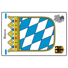 The kingdom of bayern (image by ströhl) when the kingdom was dismantled new arms were devised for the state of bayern, but until 1923 the old wittelsbach arms were officially used. Schild Motiv Bayern Wappen Landkarte 20 X 30 Cm 7 99
