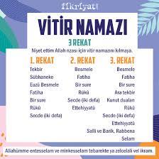 Yatsı namazından sonra kılınması vacip olan 3 rekat vitir namazı bulunmaktadır. Namaz Rekatlari Namaz Nasil Kilinir 5 Vakit Namaz Tablosu Galeri Fikriyat Gazetesi
