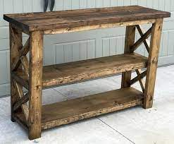 Rustic X Entryway Console Rustic Furniture Home Decor Entryway Decor
