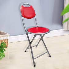 5.0 out of 5 stars. Kawachi Small Folding Stool Study Chair For Office Home Garden Breakfast Back Padded Round Chair Standard Red Amazon In Furniture