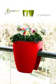 This planter is a perfect choice for growing vegetables, herbs, and flowers on the balcony, in the garden, on the patio, etc. Greenbo Railing Planter Red Cheap