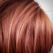 Brown hair with blonde highlights boy. Copper With Rose Gold Highlights Hair Color Red Highlights Hair Styles Hair Color Rose Gold