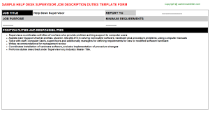 Being a help desk manager plan, prioritize and schedule help desk activities to ensure maximum issue resolutions in minimum time. Help Desk Duties Nengu
