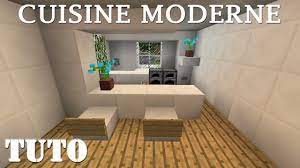 Cette maison contient 3 chambres la cuisine une salle de bain 2 salon une salle a manger. Minecraft Comment Faire Une Cuisine Moderne Ps4 Youtube