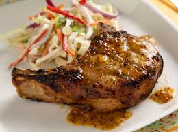 Peach Mustard Pork Chops Recipe Food Network Recipes Pork Chop Recipes Pork
